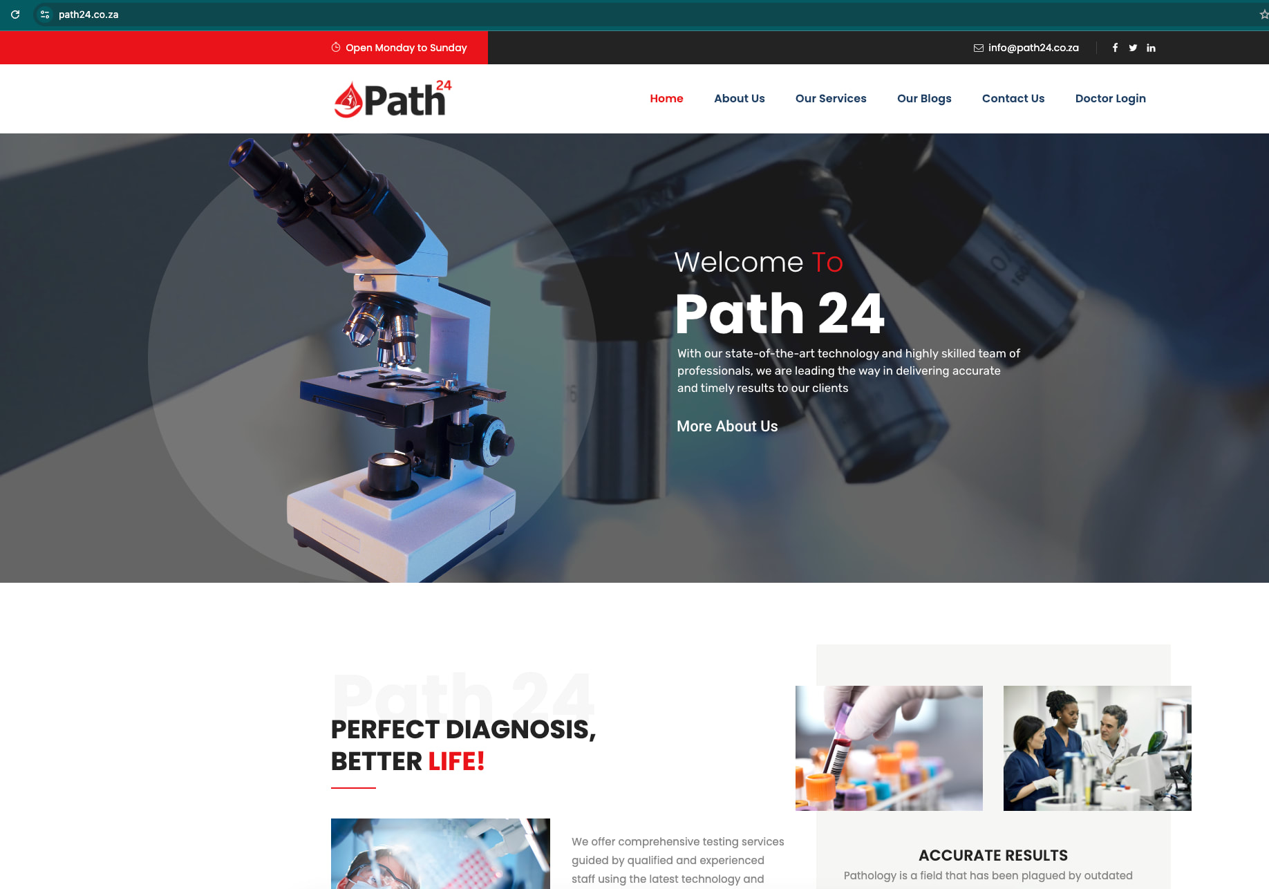 Path24 - PERFECT DIAGNOSIS, BETTER LIFE!